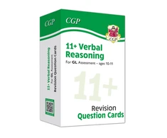 KNYGA Bookshop Cgp Books 11+ GL Verbal Reasoning Revision Question Cards - Ages 10-11
