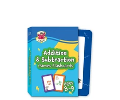 KNYGA Cgp Books Addition &amp; Subtraction Games Flashcards for Ages 8-9 (Year 4)