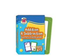 KNYGA Cgp Books Addition &amp; Subtraction Games Flashcards for Ages 6-7 (Year 2)