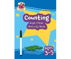 KNYGA Cgp Books Counting Wipe-Clean Activity Book for Ages 3-5 (with pen)