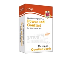 KNYGA Cgp Books GCSE English: AQA Power &amp; Conflict Poetry Anthology - Revision Question Cards