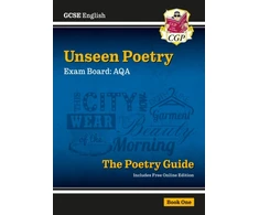 KNYGA Cgp Books GCSE English AQA Unseen Poetry Guide - Book 1 includes Online Edition