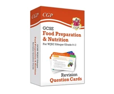 KNYGA Cgp Books GCSE Food Preparation &amp; Nutrition WJEC Eduqas Revision Question Cards