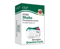KNYGA Cgp Books GCSE Maths AQA Revision Question Cards - Foundation