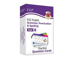 KNYGA Cgp Books KS2 English Year 4 Practice Question Cards: Grammar, Punctuation &amp; Spelling