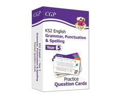 KNYGA Cgp Books KS2 English Year 5 Practice Question Cards: Grammar, Punctuation &amp; Spelling