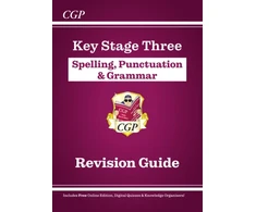 KNYGA Cgp Books KS3 Spelling, Punctuation &amp; Grammar Revision Guide (with Online Edition &amp; Quizzes)