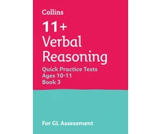 KNYGA Collins 11 11+ Verbal Reasoning Quick Practice Tests Age 10-11 (Year 6) Book 3