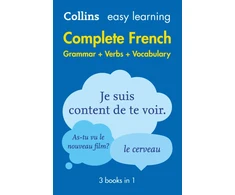 KNYGA Collins Dictionaries Easy Learning French Complete Grammar, Verbs and Vocabulary (3 books in 1): Trusted Support for Learning