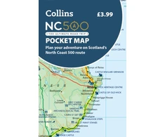 KNYGA Collins Maps NC500 Pocket Map: Plan Your Adventure on Scotland’s North Coast 500 Route