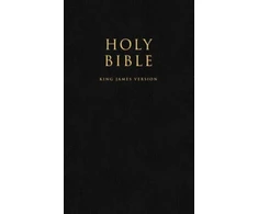 KNYGA Collins Uk HOLY BIBLE: King James Version (KJV) Popular Gift &amp; Award Juodas Leatherette Edition