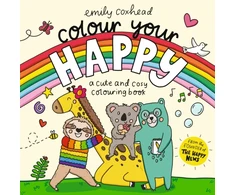 KNYGA Coxhead Emily Colour Your Happy: Cosy colouring for kids, teens and adults, featuring cute animal friends, cosy scenes and simple designs perfect for relaxation