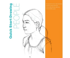 KNYGA Creative Quick Start Drawing People: The quickest way to start drawing! Step-by-step exercises, Traceable starter sketches, Removable pages