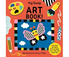 KNYGA Design Eye My Busy Art Book!, A Playful Art Book with Sliders, Pull Tabs, and Magic Ink!