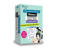 KNYGA Dowse, Brian Pearson REVISE Edexcel GCSE History Elizabethan England Revision Cards incl. online revision - for 2026, 2027 exams