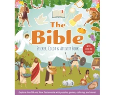 KNYGA Editors of Chartwell Books Bible Sticker, Color &amp; Activity Book: Explore the Old and New Testaments with Puzzles, Games, Coloring, and More! With Over 100 Stickers