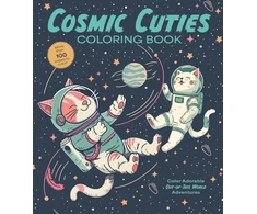KNYGA Editors of Chartwell Books Cosmic Cuties Coloring Book: Color Adorable Out-of-This-World Adventures - More than 100 pages to color!