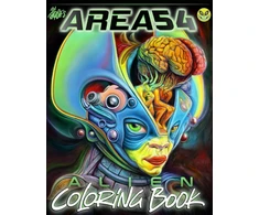 KNYGA English, Ron Ron English's Area 54 Alien Coloring Book: Ron English Coloring Book, A