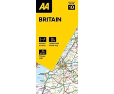 KNYGA folded AA Road Map Britain