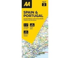 KNYGA folded AA Road Map Spain &amp; Portugal