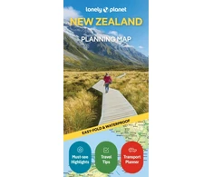 KNYGA folded Lonely Planet New Zealand Planning Map