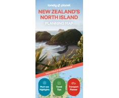 KNYGA folded Lonely Planet New Zealand's North Island Planning Map