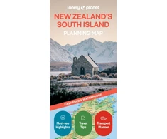 KNYGA folded Lonely Planet New Zealand's South Island Planning Map