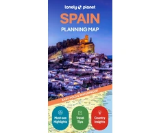 KNYGA folded Lonely Planet Spain Planning Map