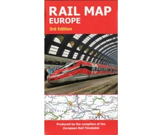 KNYGA folded Rail Map Europe