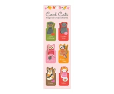 KNYGA Galison Cool Cats Magnetic Bookmarks