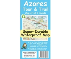 KNYGA Kostura Jan Azores Tour &amp; Trail Super-Durable Map (2nd edition)