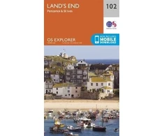 KNYGA Ordnance Survey Land's End: Penzance &amp; St Ives