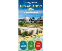 KNYGA John Lonely Planet Mid-Atlantic USA Planning Map