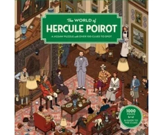 KNYGA Bookshop Ltd Agatha Christie World of Hercule Poirot: A 1000-piece jigsaw puzzle with over 100 clues to spot: The perfect family gift for fans of Agatha Christie