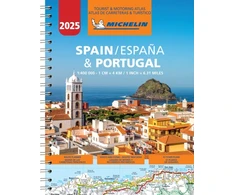 KNYGA Michelin Spain &amp; Portugal 2025 - Tourist and Motoring Atlas (A4-Spiral)