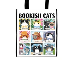 KNYGA Mudpuppy Bookish Cats Reusable Shopping Bag