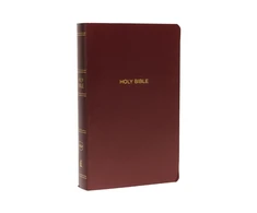 KNYGA Nelson Thomas NKJV, Gift and Award Bible, Leather-Look, Burgundy, Raudona Letter, Comfort Print: Holy Bible, New King James Version