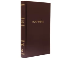 KNYGA Thomas Thomas Nelson Nelson Thomas NKJV, Pew Bible, Hardcover, Burgundy, Raudona Letter, Comfort Print: Holy Bible, New King James Version