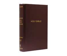 KNYGA Nelson Thomas NKJV, Pew Bible, Large Print, Hardcover, Burgundy, Raudona Letter, Comfort Print: Holy Bible, New King James Version