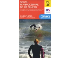 KNYGA Ordnance Survey South Pembrokeshire / De Sir Benfro