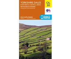KNYGA Bookshop Ordnance Survey Yorkshire Dales Northern &amp; Central