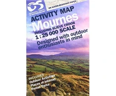KNYGA Bookshop OSNI 1:25000 Mournes Activity Including Slieve Croob