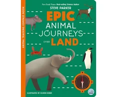 KNYGA Parker Epic Animal Journeys Over Land: Animal Tracking Compass Book