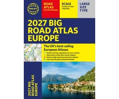 KNYGA Philips Maps Philip's 2027 Big Road Atlas of Europe: Easy-read mapping A3 Paperback