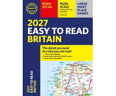KNYGA Philips Maps Philip's 2027 Easy to Read Road Atlas of Britain (A4 Paperback): The detail you need at a size you can read