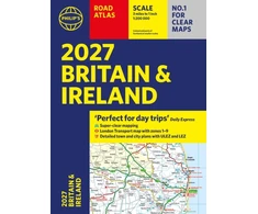 KNYGA Philips Maps Philip’s 2027 Road Atlas Britain &amp; Ireland Paperback A4: Super-clear mapping