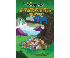 KNYGA Rebecca Mix Neopets: The Discarded Magical Mėlyna Grundo Plushie of Prosperity