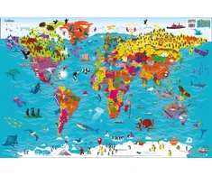 KNYGA Rolled Collins Children’s World Wall Map