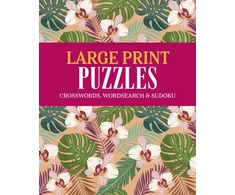 KNYGA Saunders, Eric Large Print Puzzles: Crossword, Wordsearch &amp; Sudoku