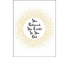 KNYGA Summersdale Publishers She Believed She Could So She Did, Inspirational Quotes for Women